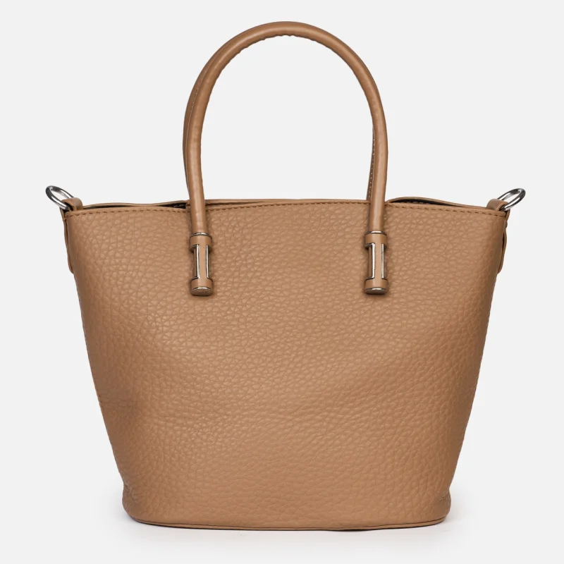 Geanta dama din piele ecologica shopper cu design simplu și barete lungi CRL1491