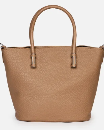Geanta dama din piele ecologica shopper cu design simplu și barete lungi CRL1491