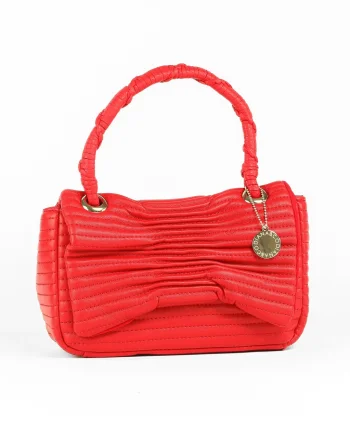 GEANTA CASUAL MICA CU MANER DIN PIELE ECOLOGICA CRL 18131 ROSU)