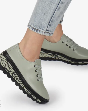 Pantofi Casual dama din Piele naturala CU DESIGN PE TALPA SIRET CRL1345 BRAILA