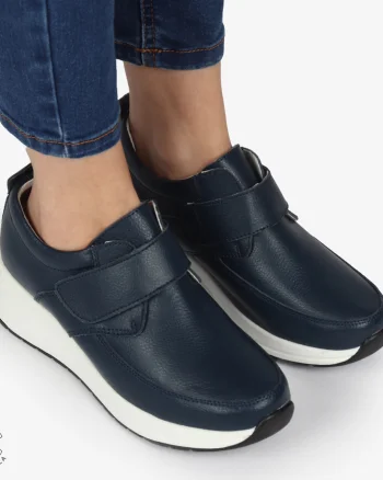Pantofi Casual dama din Piele naturala CRL1332 NAVY