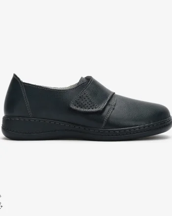 Mocasini dama din Piele naturală CRL0017 Bleumarin