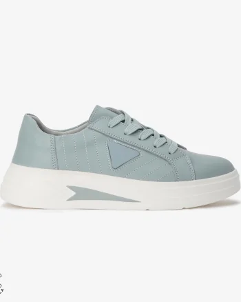 Pantofi Casual de dama din Piele naturala CRL0523 ALBASTRU