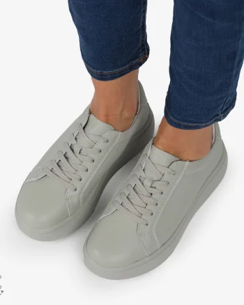 Pantofi CASUAL PIELE NATURALA cu detaliu lateral CRL1273 Barilla
