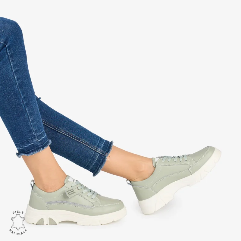 Pantofi Casual de dama din Piele Naturala COMODE CU MODEL CRL1218 BARILLA