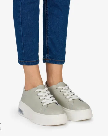 PANTOFI CASUAL Dama Piele Naturala CRL1054 Culoare: GRI
