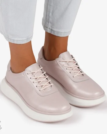 Pantofi Casual Dama Piele Naturala CRL1002 Culoare: ROZ