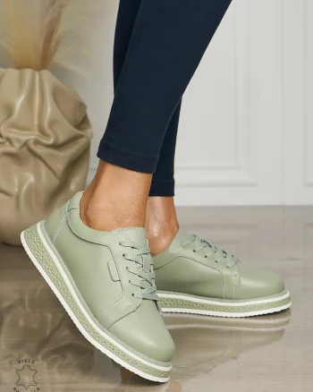 Pantofi casual piele naturala CU TALPA GROASA CRL1513 Barila