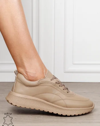 Pantofi casual din piele naturală pentru un stil autentic CRL1816 KHAKI