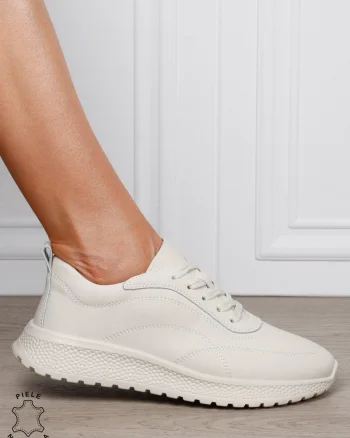 Pantofi casual din piele naturală pentru un stil autentic CRL1816 BEJ