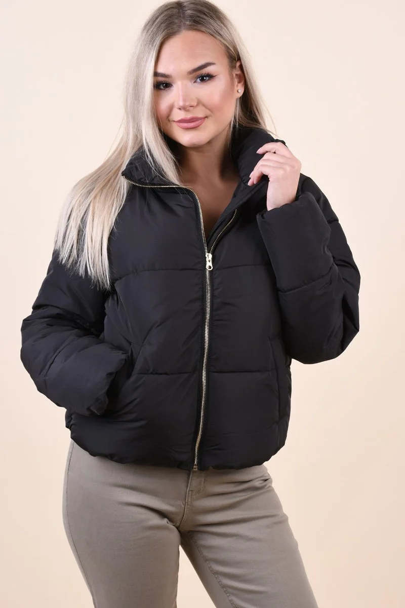 Geaca dama neagra scurta Sarkas