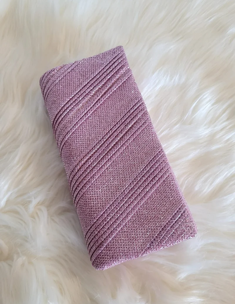 Geanta plic roz cu glitter, Dariyah