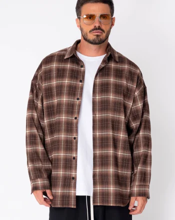 Camasa in carouri Brown