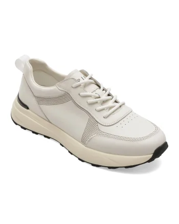 Pantofi sport EPICA albi, 63026, din piele naturala