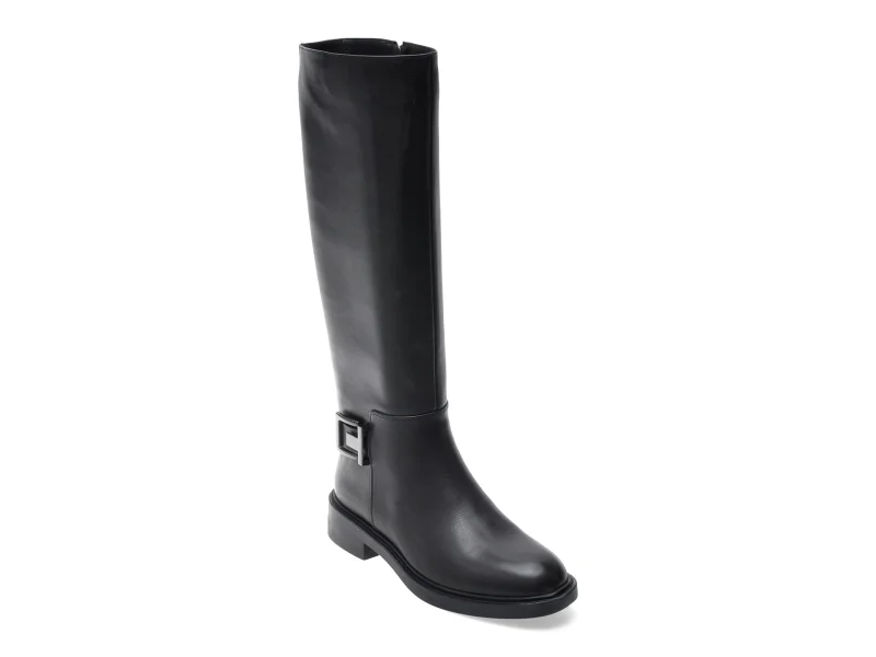 Cizme EPICA negre, 4F2535, din piele naturala