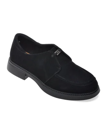 Pantofi FLAVIA PASSINI negri, V1207, din piele intoarsa