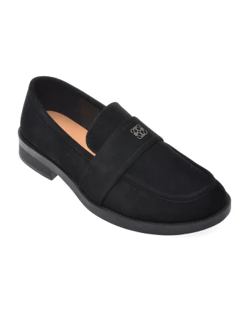 Mocasini EPICA negri, V1721G1, din piele intoarsa