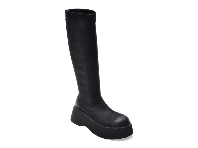 Cizme GRYXX negre, 2556, din material textil