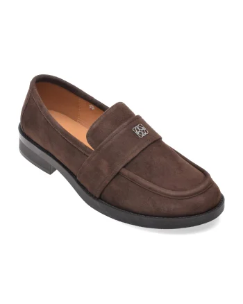 Mocasini EPICA maro, V1721G1, din piele intoarsa
