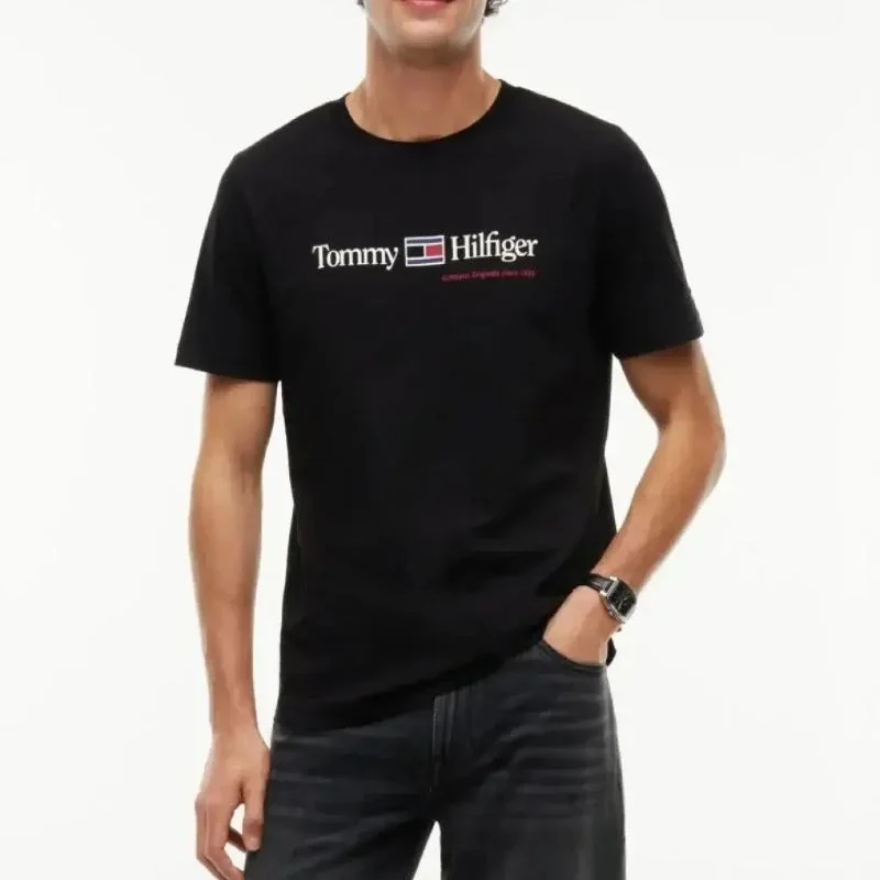 Tricou Tommy Hilfiger BRAND LOVE RWB GRAPHIC TEE