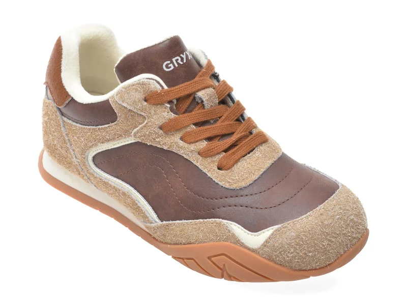 Pantofi sport GRYXX maro, 21661, din piele ecologica