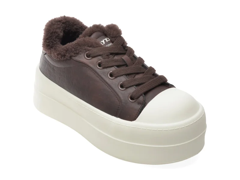 Pantofi sport GRYXX maro, 9727, din piele naturala
