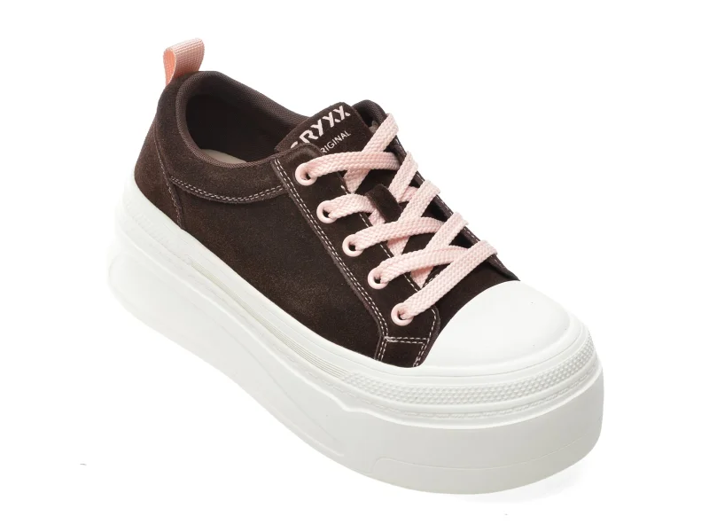 Pantofi sport GRYXX maro, 2602, din piele intoarsa