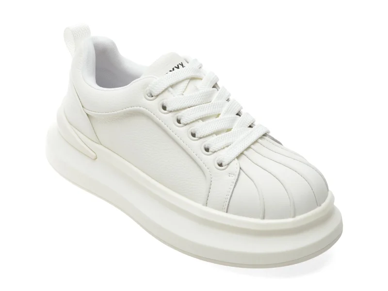 Pantofi sport GRYXX albi, 3753, din piele naturala