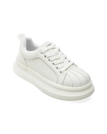 Pantofi sport GRYXX albi, 3753, din piele naturala