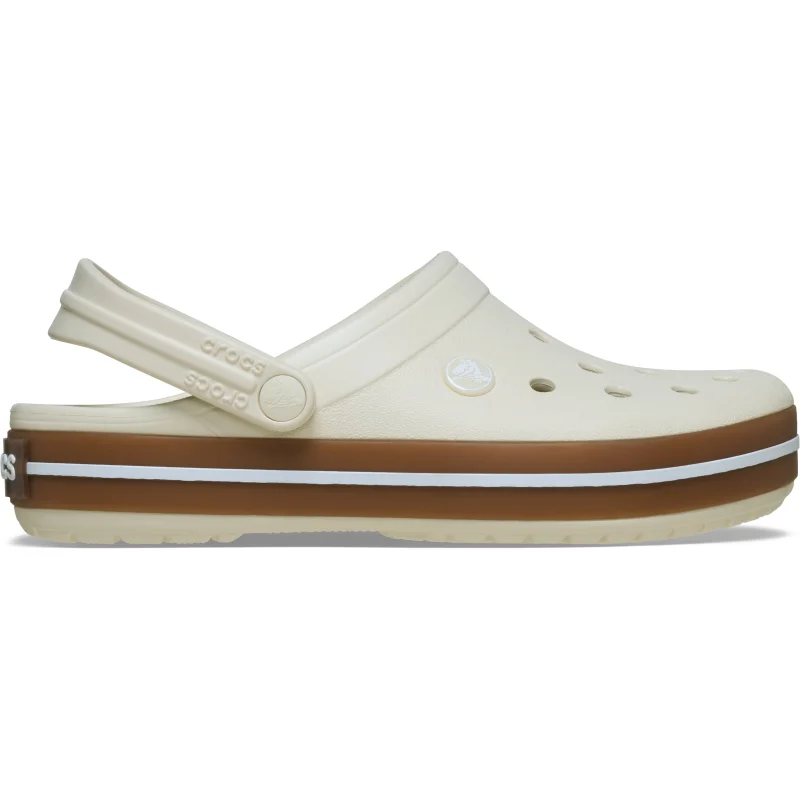 Saboti Crocs Crocband Gum Clog Bej - Summit White