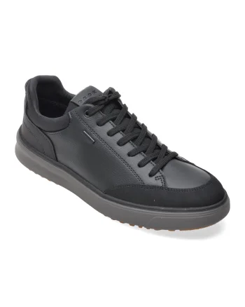 Pantofi sport GEOX negri, U66AJB, din piele ecologica