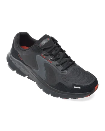 Pantofi sport SKECHERS negri, SKECH-FLEX 4.0, din material textil