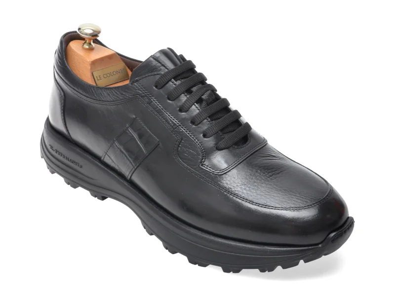 Pantofi sport LE COLONEL negri, 74409, din piele naturala