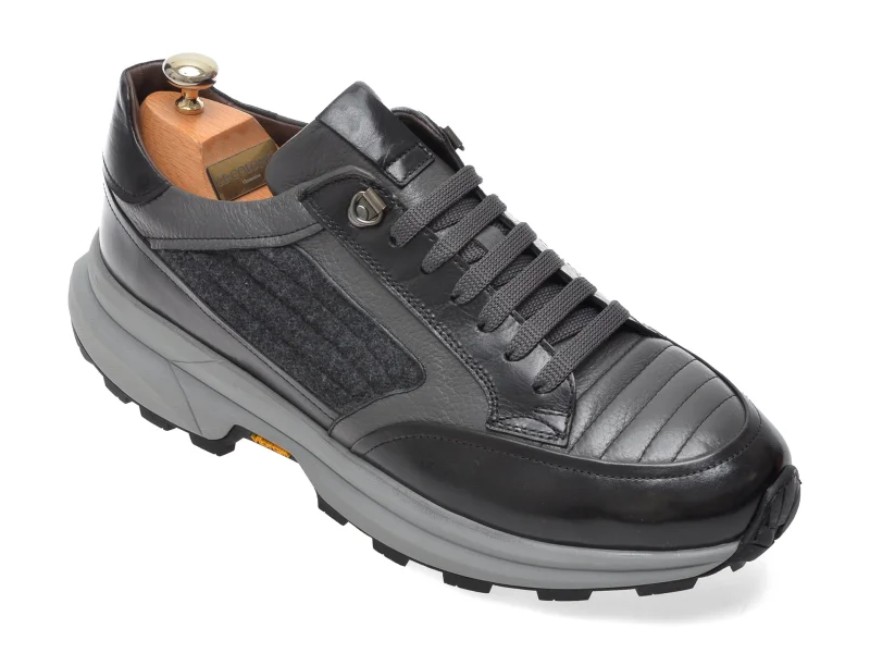 Pantofi sport LE COLONEL negri, 77701, din piele naturala