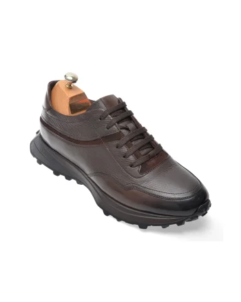 Pantofi sport LE COLONEL maro, 66738, din piele naturala