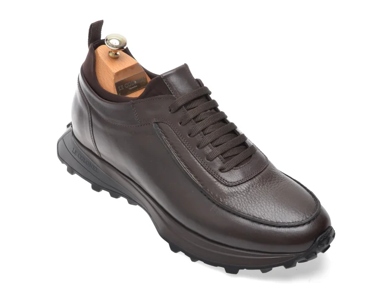 Pantofi sport LE COLONEL maro, 66752, din piele naturala