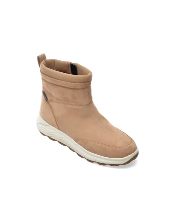 Ghete GEOX nude, D6626C, din piele intoarsa