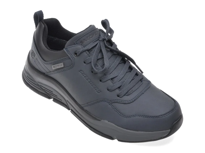 Pantofi sport SKECHERS bleumarin, BENAGO, din piele naturala