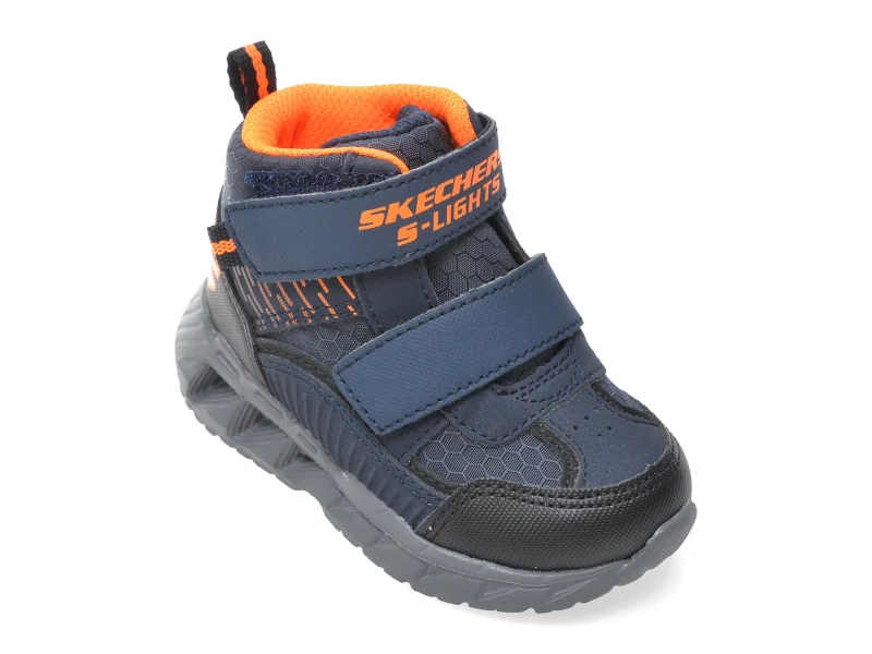 Ghete SKECHERS bleumarin, MAGNA-LIGHTS, din material textil
