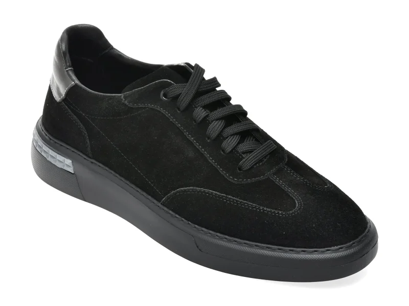 Pantofi sport GRYXX negri, BF048, din piele intoarsa