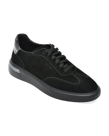 Pantofi sport GRYXX negri, BF048, din piele intoarsa