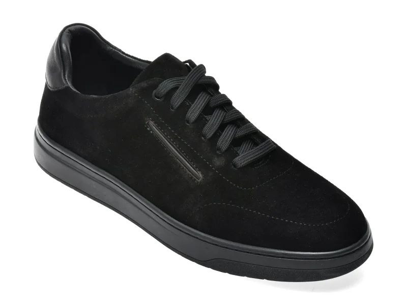 Pantofi sport GRYXX negri, BF640, din piele intoarsa