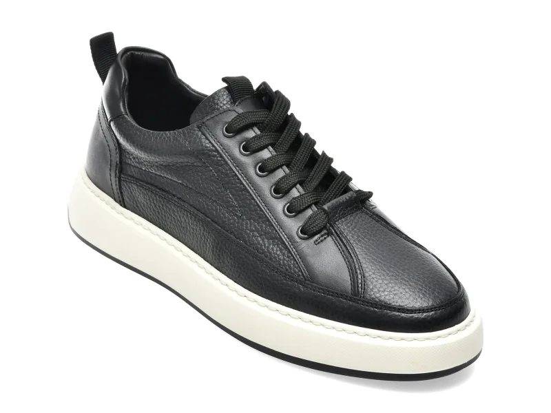 Pantofi sport GRYXX negri, LST024, din piele naturala