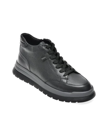 Ghete GRYXX negre, TRL02, din piele naturala