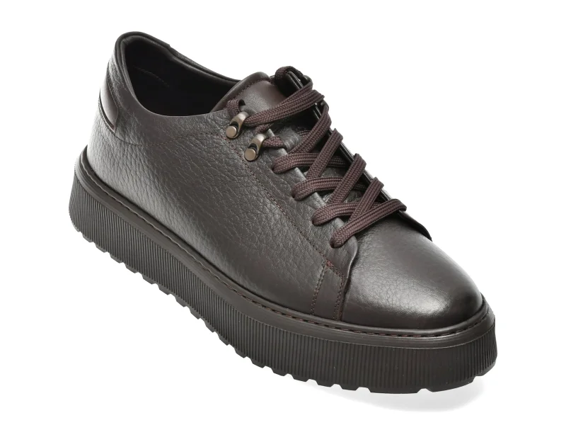 Pantofi sport GRYXX maro, HRZ505, din piele naturala