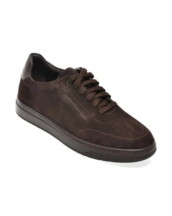 Pantofi sport GRYXX maro, BF640, din piele intoarsa