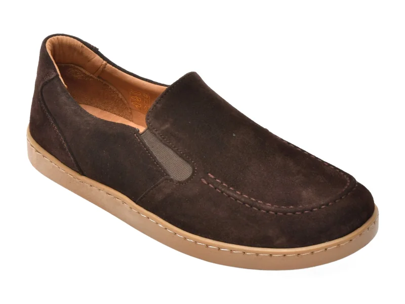 Mocasini GRYXX maro, CS2150, din piele intoarsa