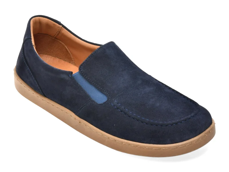 Mocasini GRYXX bleumarin, CS2150, din piele intoarsa