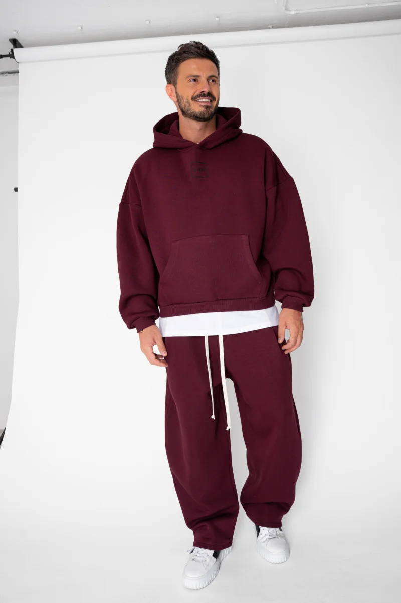 Set Urban Winter hanorac si pantalon Balloon Burgundy