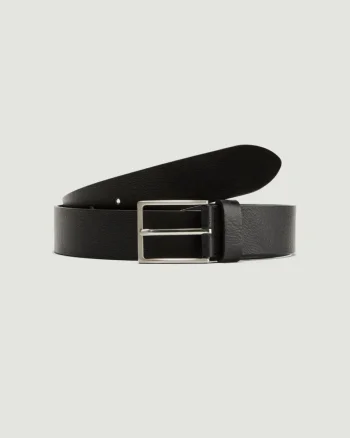 s.Oliver Curea barbati din piele naturala, catarama cu stift, Negru (SELECTATI MARIMEA: 100 cm)